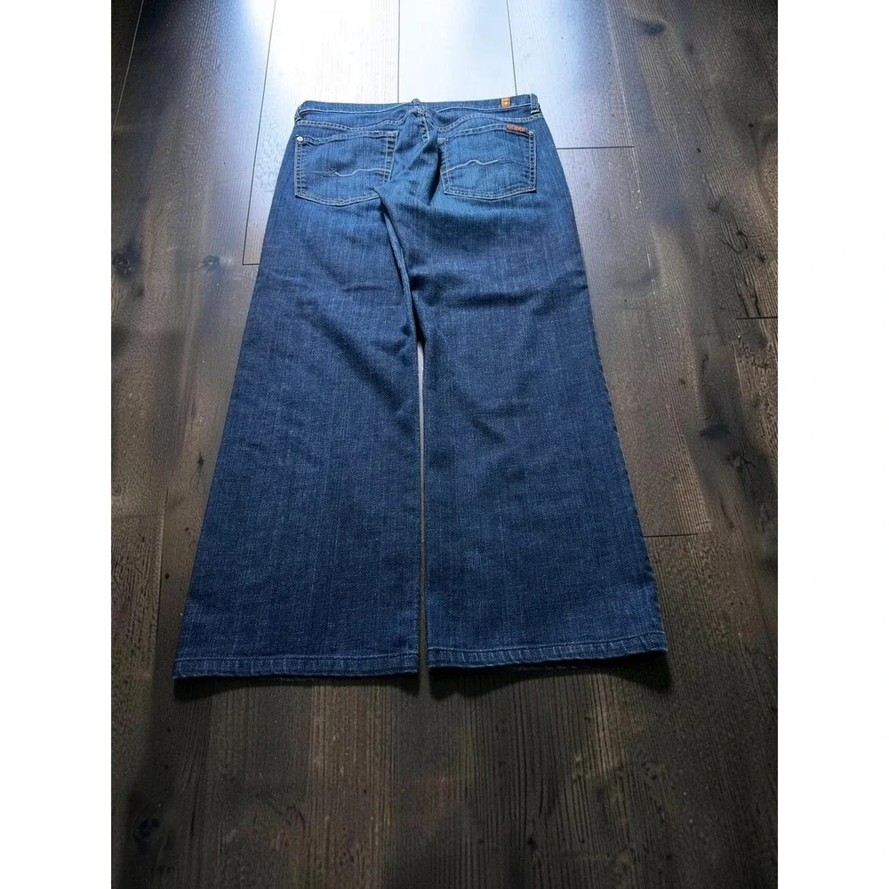 7 For All Mankind Austyn Jeans Mens 31 Blue Relaxed Straight Leg Denim Y2K Vibe